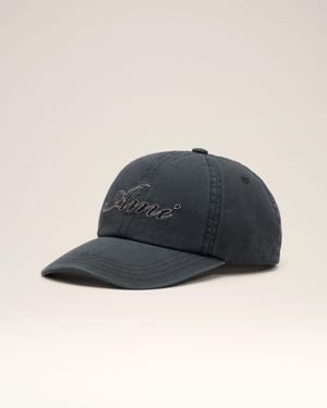 Ami Paris Cotton Cap With Emboirery - Blue
