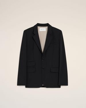 Ami Paris New Wool Single Breasted Boxy Jacket - Black