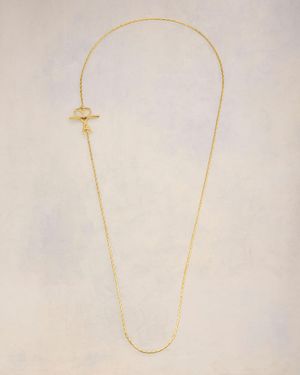 Acne Studios Brass Croco Scale Necklace in Metallic | Lyst