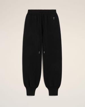 Ami Paris Wool Track Trousers - Black