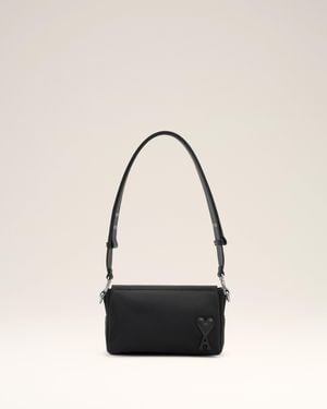 Ami Paris Nylon Canvas Marcel Lunch Box Bag - Natural