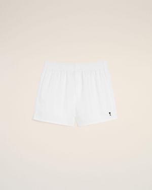Ami Paris Cotton Ami De Coeur Boxer - Natural