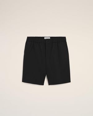 Ami Paris Ami De Coeur Elasticated Shorts - Black