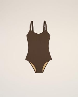 Ami Paris One Piece Swimwear - Natural