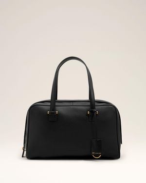 Ami Paris Cowhide Leather Georges Bowling Bag - Black