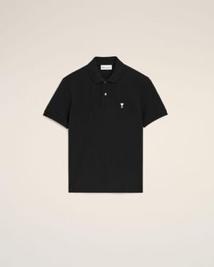 Ami Paris Polo Shirts - Black