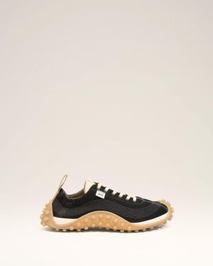 Ami Paris Mesh Mirage Trainers - Natural
