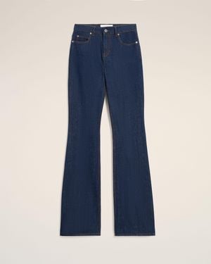Ami Paris Cotton Bootcut Fit Jeans - Blue
