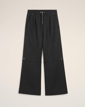 Ami Paris Wool Zipped Pants - Black