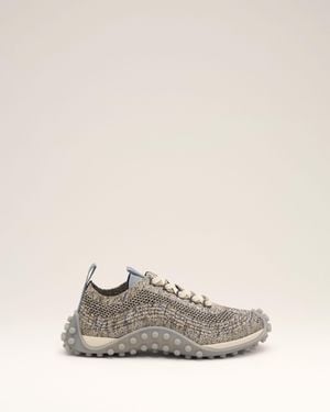 Ami Paris Knit Mirage Trainers - Natural