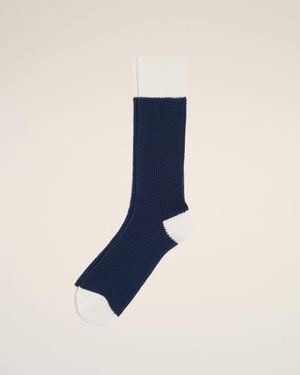 Ami Paris And Cotton Socks - Blue