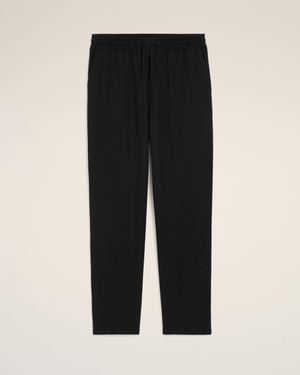 Ami Paris New Wool Elasticated Waist Pants - Black