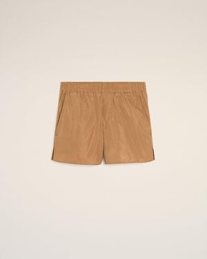 Ami Paris Taffetas Short - Natural