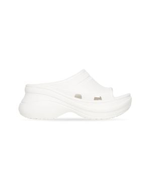 Balenciaga Pool Crocs Eva Print Sandal in White | Lyst