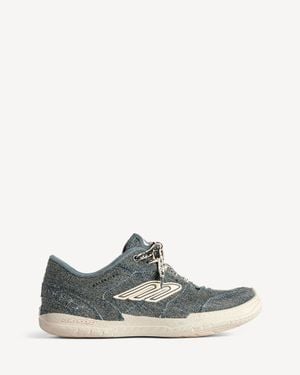 Balenciaga Hamptons Denim Trainer - Blue