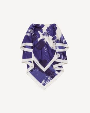 Balenciaga Paintbrush Cape Top - Purple