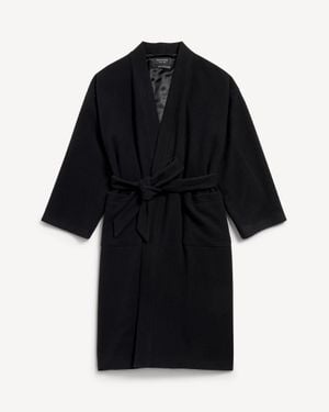Balenciaga Bathrobe Coat - Black