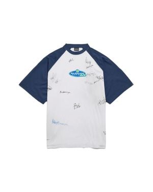 Balenciaga Banana Raglan Oversized T-Shirt - Blue