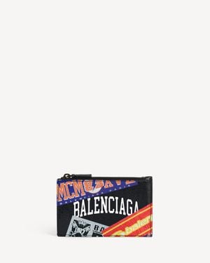 Balenciaga Cash Large Long Coin And Card Holder - White