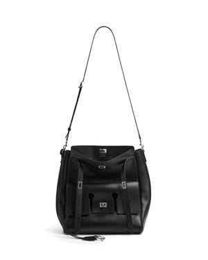 Balenciaga Bel Air Hobo Messenger Bag - Black