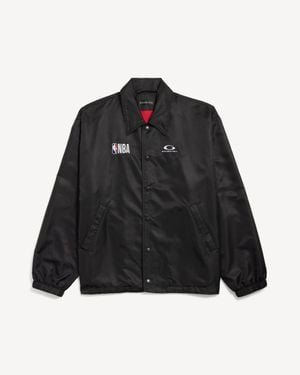 Balenciaga Nba Collaboration Coach Jacke - Schwarz