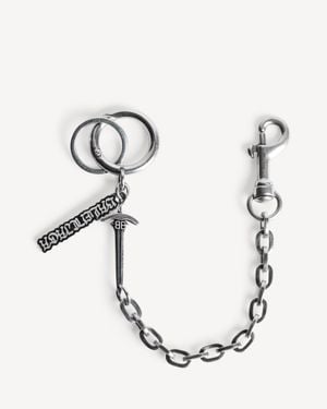 Balenciaga Portachiavi Goth - Metallizzato