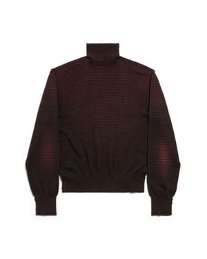 Balenciaga Turtleneck Jumper - Brown