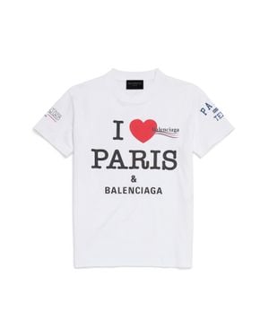 Balenciaga T-Shirt Overlayer Political Campaign Small - Bianco