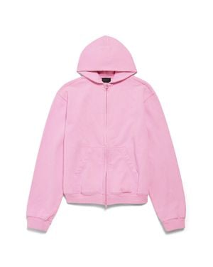 Balenciaga Bow Zip-Up Hoodie Regular Fit - Pink