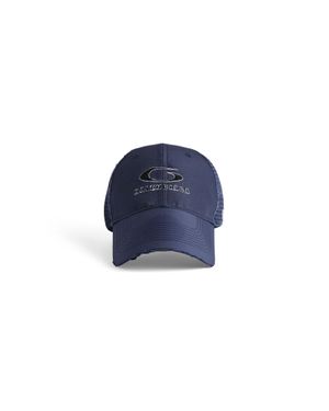 Balenciaga Perforated Trucker Cap - Blue