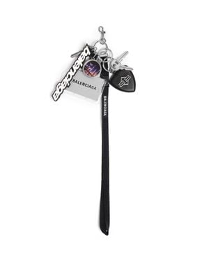 Balenciaga Keychain Badge Full Charms - Metallic