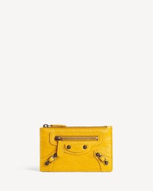 Balenciaga Le City Long Coin And Card Holder - Yellow
