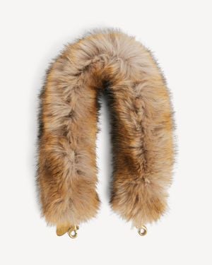 Balenciaga Faux Fur Strap - Natural