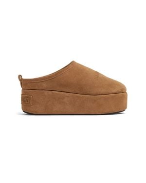 Balenciaga Alaska Soft Platform Clogs - Brown
