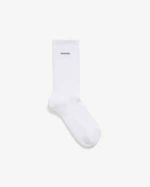 Balenciaga Calze Logo - Bianco