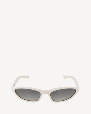 Balenciaga Neo Oval 2.0 Sunglasses - White