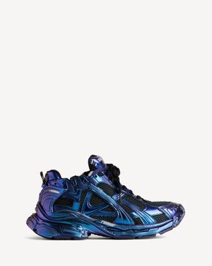Balenciaga Runner Iridescent Trainer - Blue