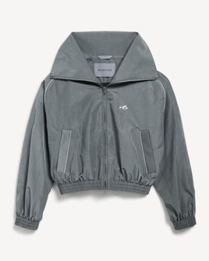 Balenciaga Bodies Trainingsjacke Mit Hochgeschlossenem Kragen - Grau