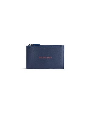Balenciaga Cash Long Coin And Card Holder Large - Blue