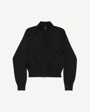 Balenciaga Zip-up Jumper - Black