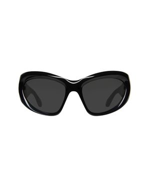 Balenciaga Logo D-Frame Sunglasses Bb0388S in Gray | Lyst