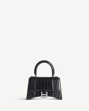 Balenciaga Hourglass Handbag Xs - Black