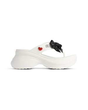 Balenciaga Crocs Thong Jibbitz - White