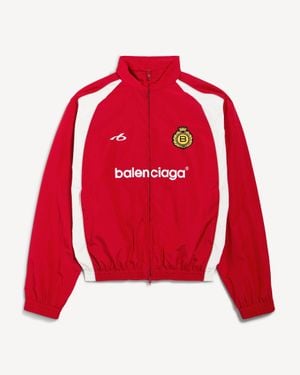 Balenciaga Soccer Tracksuit Jacket - Red