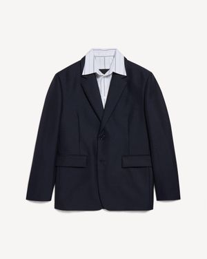 Balenciaga Hybrid Shirt Jacket - Blue
