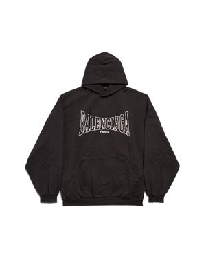 Balenciaga Hoodie Boxing Large Fit - Nero