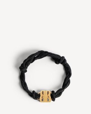 Balenciaga Nano Ribbon Bb Bracelet - Black