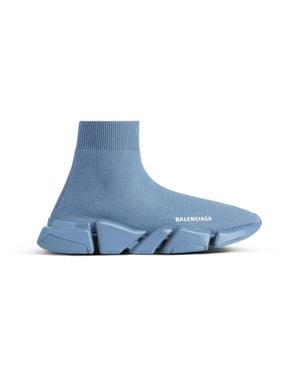 Balenciaga Speed 2.0 Sneaker Aus Recyceltem Strick - Blau