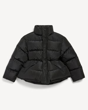 Balenciaga Hourglass Puffer - Black