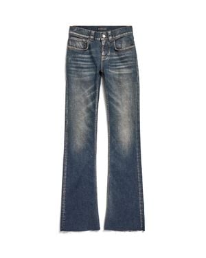 Balenciaga Slim Fit Bootcut Trousers - Blue
